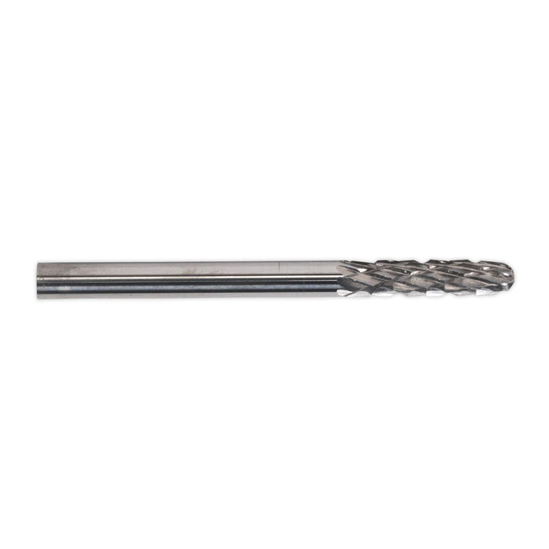 Sealey Micro Carbide Burr Ball Nose Cylinder 3mm Pack of 3 MCB002 Sealey - Dynamic Drive