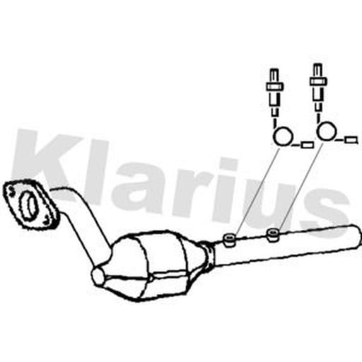 Klarius Catalyst Type Approved With Pipe Front fits Renault Captur I 2013-2018