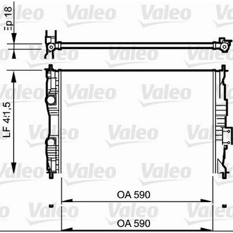 Valeo Engine Radiator 735118