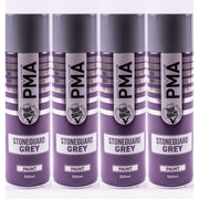 4 x PMA Professional Stone Guard Grey 500ml Spray Paint High Coverage PMA - Dynamic Drive