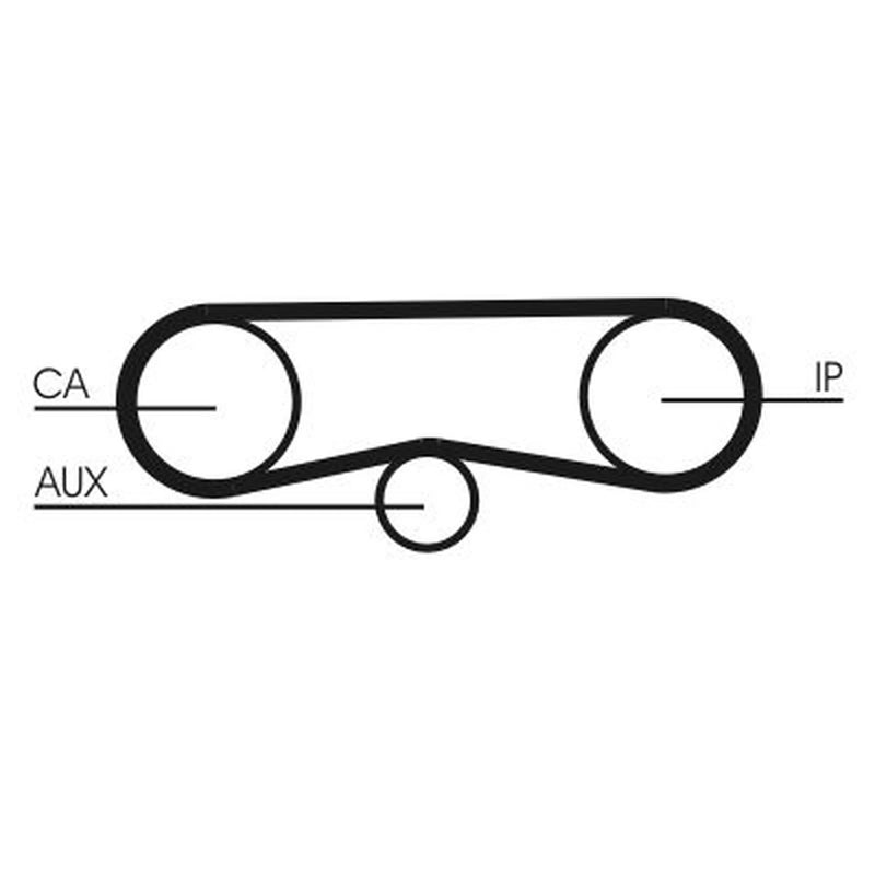 Continental CTAM Timing Belt Cambelt 71 Teeth fits Seat Terra 1990-1995 1.3 1.4