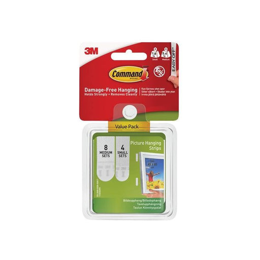 Command™ Picture Hanging Strips Set, Small & Medium (Pack 12) Command™ - Dynamic Drive