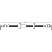 Juratek Brake Hydraulic Hose Line Right JBH1173