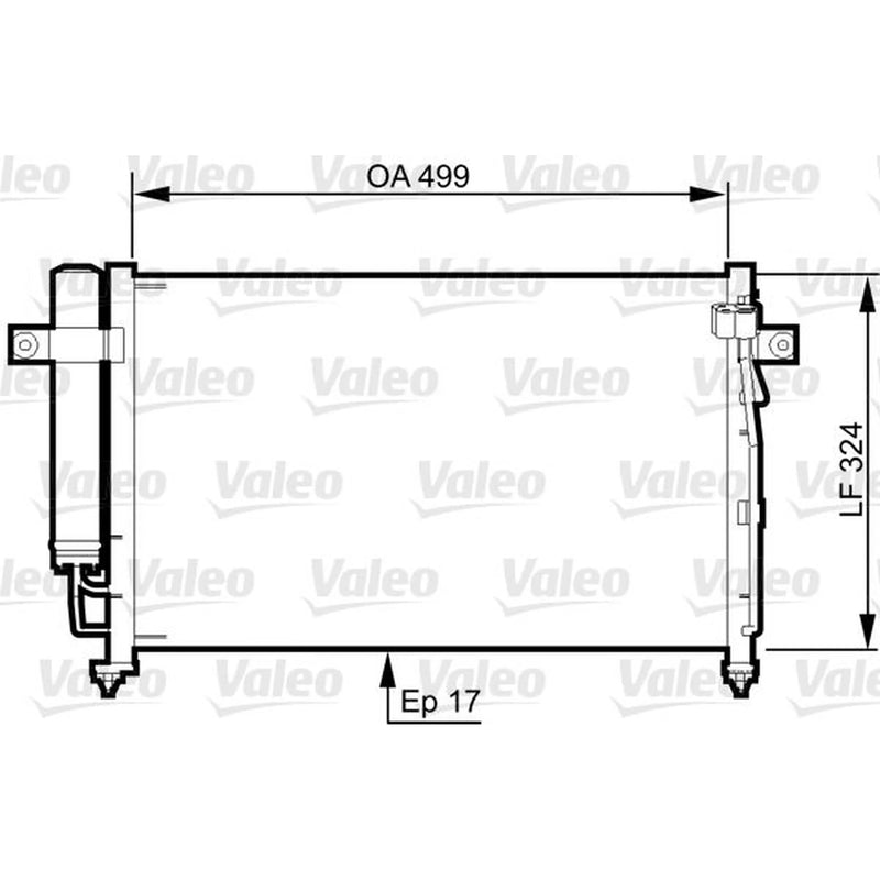 Valeo Air Conditioning Condenser 814341