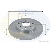 Comline Front & Rear Brake Discs & Pads fits Alfa Romeo Mito 2008-2018 1.4
