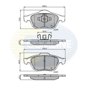 Comline Front Brake Pad Set CBP01116