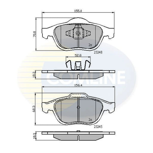 Comline Front & Rear Brake Discs & Pads fits Renault Espace 2005-2015 2.0