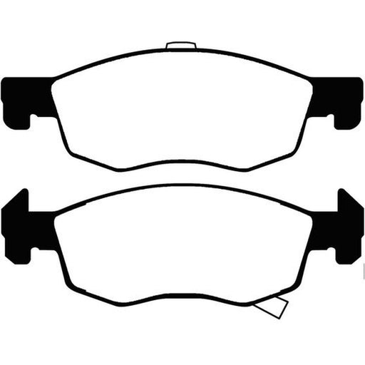 Abtex Front Brake Pad Set fits Opel Corsa E 2014-2019 1.0 1.2 1.3 1.4