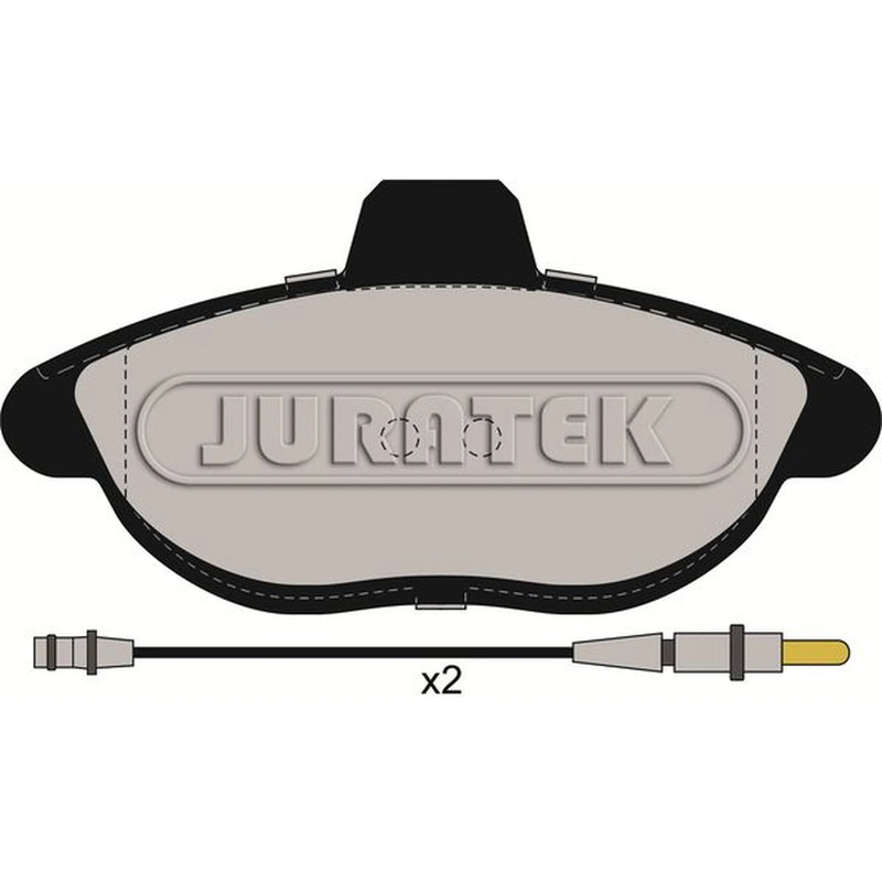 Juratek Front Brake Pad Set fits Citroën Dispatch I 1995-2006 1.6 1.9 2.0