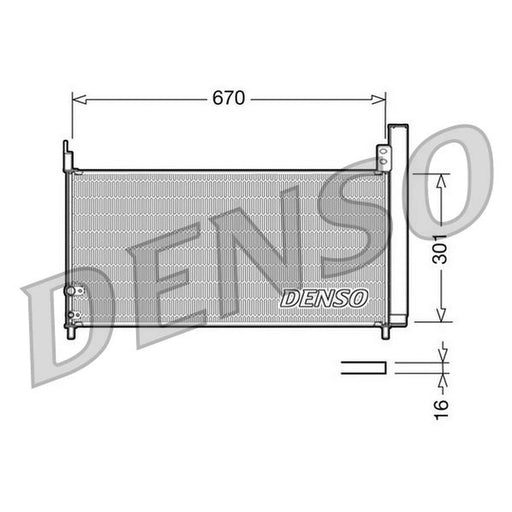 Denso Air Conditioning Condenser fits Lexus Ct 2011 on