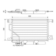 Valeo Air Conditioning Condenser 814368