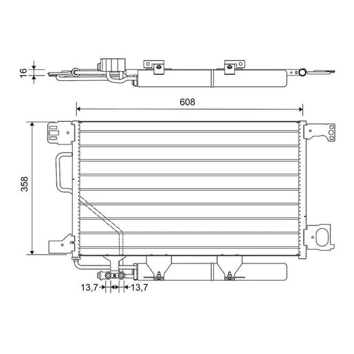 Valeo Air Conditioning Condenser 814368