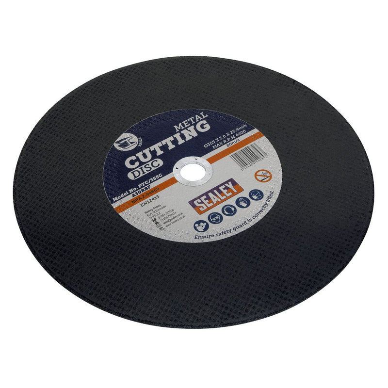 Sealey Cutting Disc355 x 3mm25.4mm Bore PTC/355C Sealey - Dynamic Drive