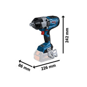 Bosch GDS 18V-1600 HC BITURBO Impact Wrench 18V 2 x 8.0Ah ProCORE18V Li-ion Bosch - Dynamic Drive