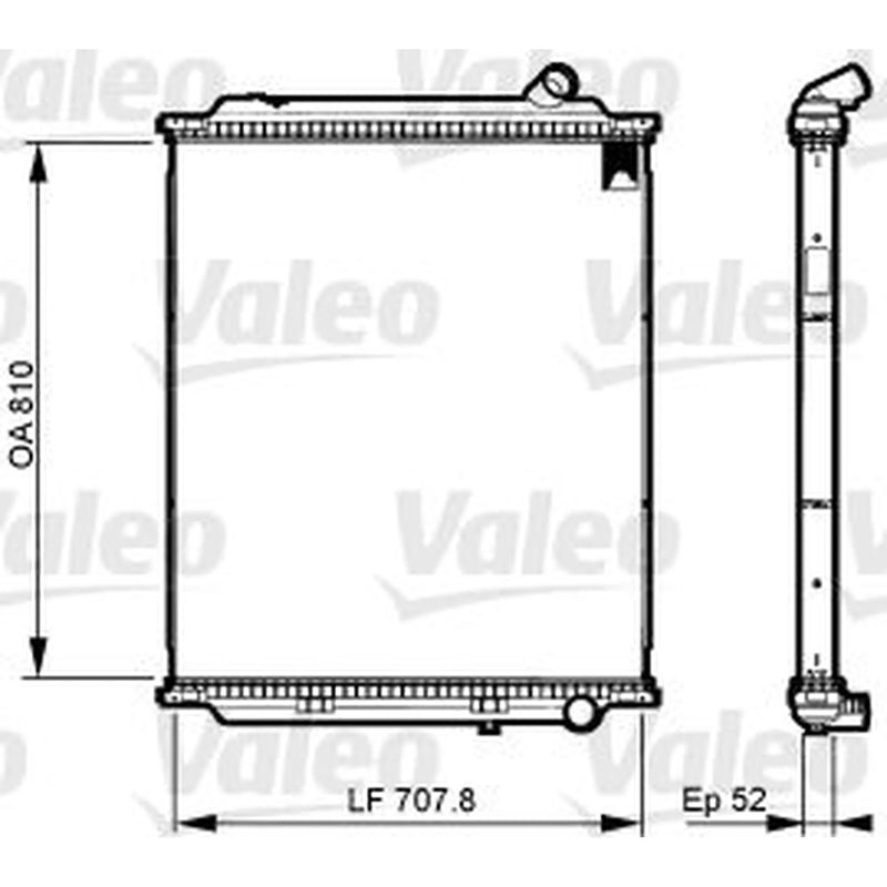 Valeo Radiator Core Assembly 733525
