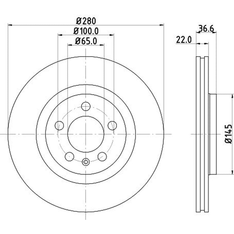 Mintex Mintex Front Brake Disc Kit MDK0151