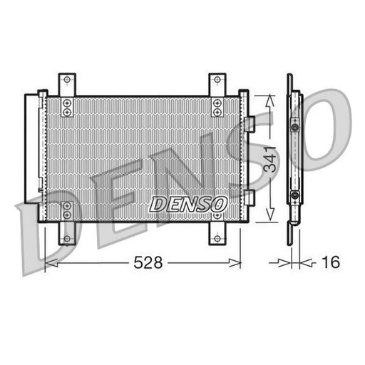 Denso Air Conditioning Condenser fits Citroën Relay II 2002-2006 2.0 2.2 2.8