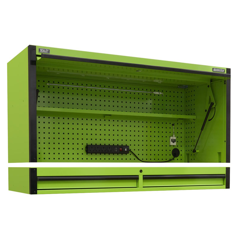 Superline Pro Superline PRO Black Edition Top Hutch & 2 Drawer Riser 1549mm Superline Pro - Dynamic Drive