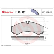 Brembo 4 x Rear Brake Pad Set fits Iveco Daily II 1989-1999