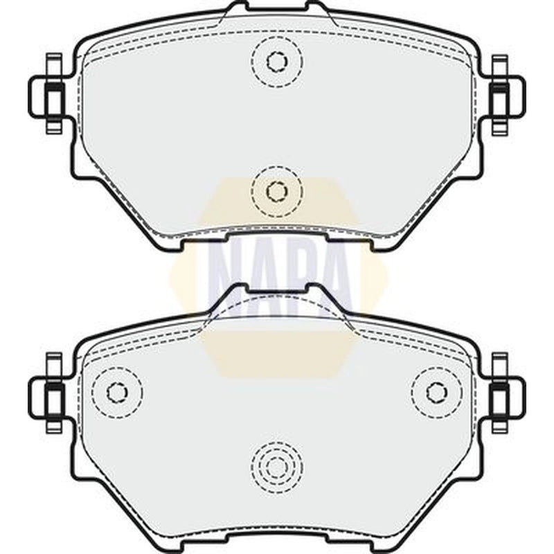NAPA Rear Brake Pad Set fits Abarth 600E 2024 on