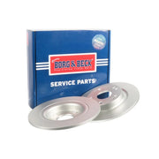 Borg & Beck 2 x Solid Rear Brake Discs BBD5529