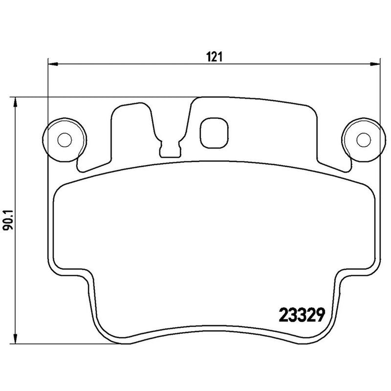 Brembo 4 x Rear Brake Pad Set fits Porsche 911 1997-2005 3.4 3.6