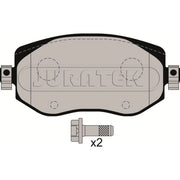 Juratek Front Brake Pad Set fits Renault Megane IV 2015 on 1.2 1.5 1.6