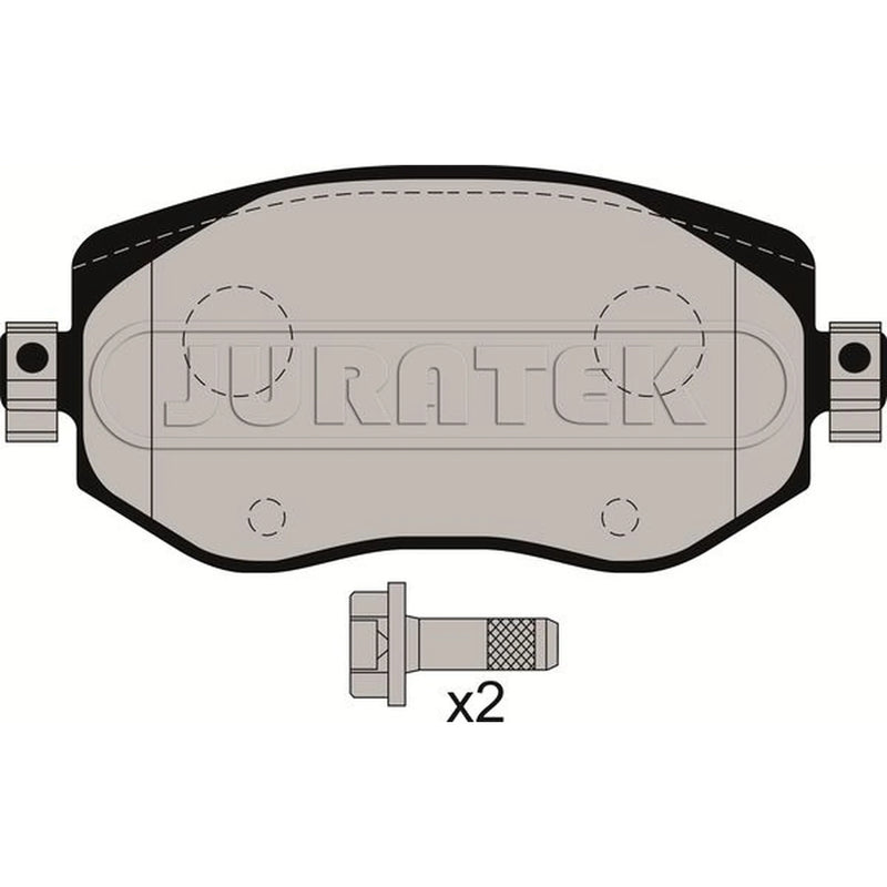 Juratek Front Brake Pad Set fits Renault Megane IV 2015 on 1.2 1.5 1.6