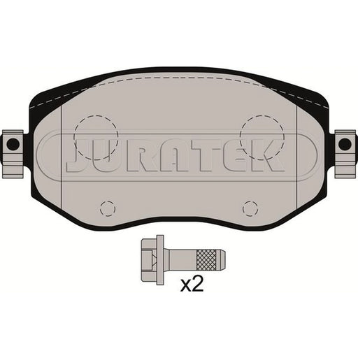 Juratek Front Brake Pad Set fits Renault Megane IV 2015 on 1.2 1.5 1.6