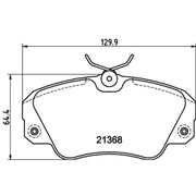 Mintex Front Brake Pad Set fits Opel Omega B 1994-2003 2.0 2.2 2.5 2.6 3.0 3.2