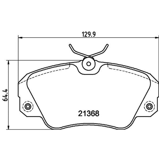 DON Front Brake Pad Set fits Opel Omega B 1994-2003 2.0 2.2 2.5 2.6 3.0 3.2