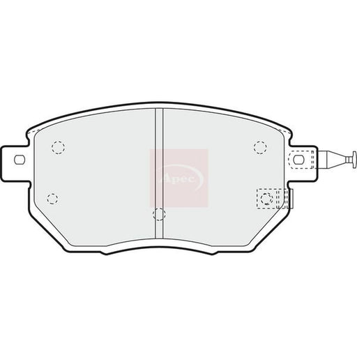 Apec Front Brake Pad Set fits Infiniti Fx 2003-2008