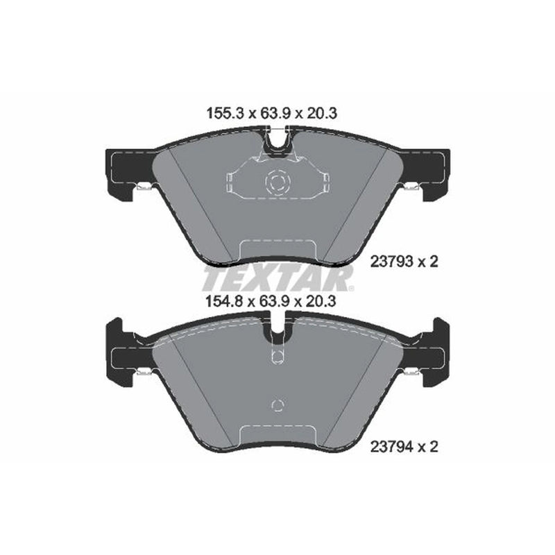 Textar Front Brake Pad Set 2379301