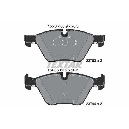 Textar Front Brake Pad Set 2379301