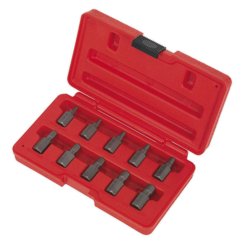 Sealey Multi-Spline Screw Extractor Set 10pc AK8181 Sealey - Dynamic Drive