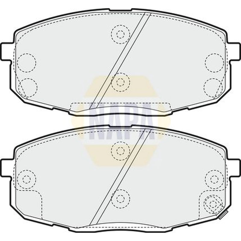 NAPA Front & Rear Brake Discs & Pads fits Kia Pro Cee'D 2008-2013 1.4 1.6 2.0