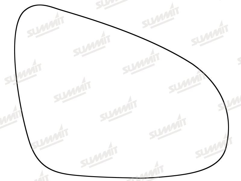 Summit Stick-On Standard Mirror Glass fits Toyota Avensis 15 on RHS Summit - Bars 4 Cars