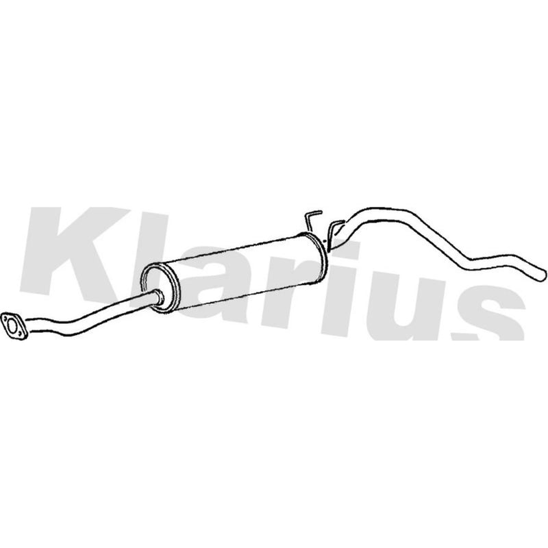 Klarius Box With Tail Pipe Rear fits Toyota Hilux V Pickup 1988-1997 2.4