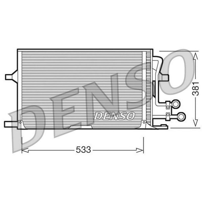 Denso Air Conditioning Condenser fits Ford Mondeo 1993-1996 1.6 1.8 2.0 2.5