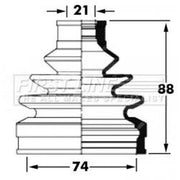 First Line Drive Shaft Bellow Kit Front Left fits Suzuki Grand Vitara I