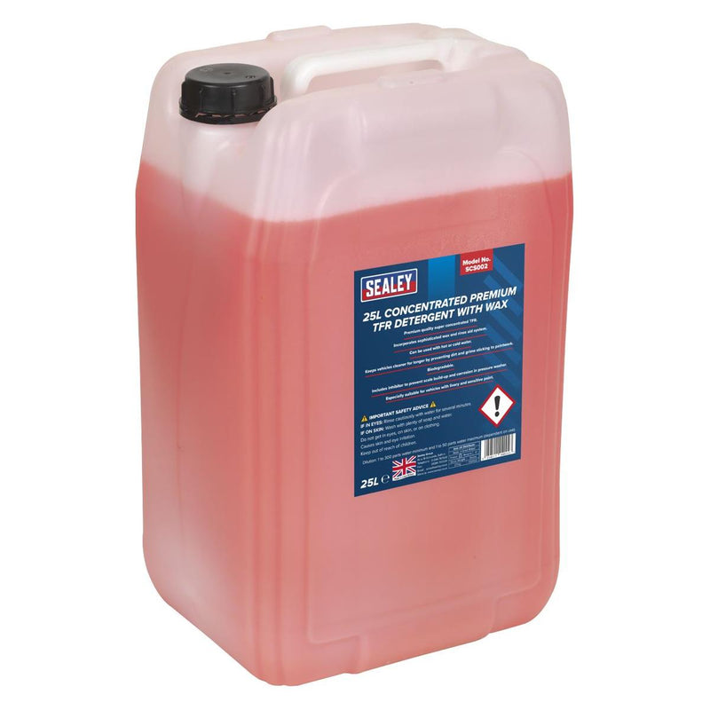 Sealey TFR Premium Detergent with Wax Concentrated 25L SCS002 Sealey - Dynamic Drive