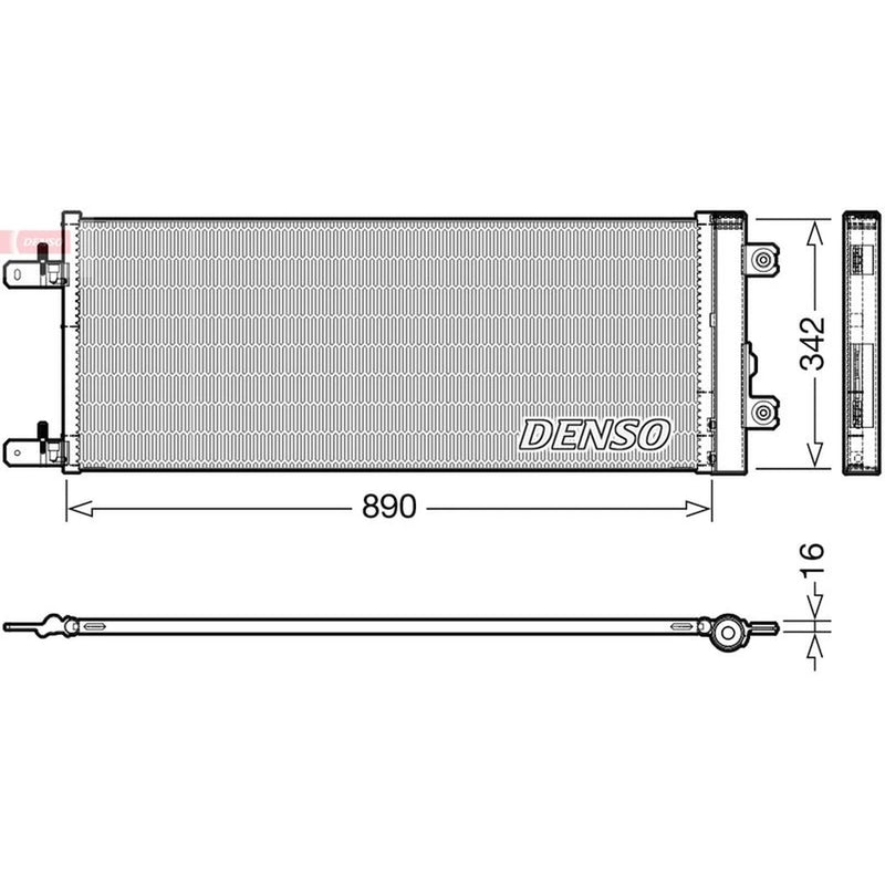 Denso Air Conditioning Condenser fits Daf Cf 2013 on