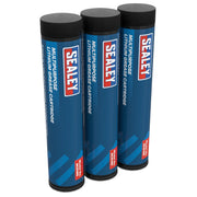 Sealey Multipurpose Lithium Grease Cartridge 3oz/85g - Pack of 3