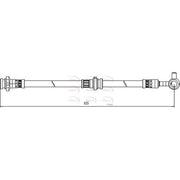 Apec Brake Hydraulic Hose Line Front Right fits Nissan Qashqai +2 2007-2014