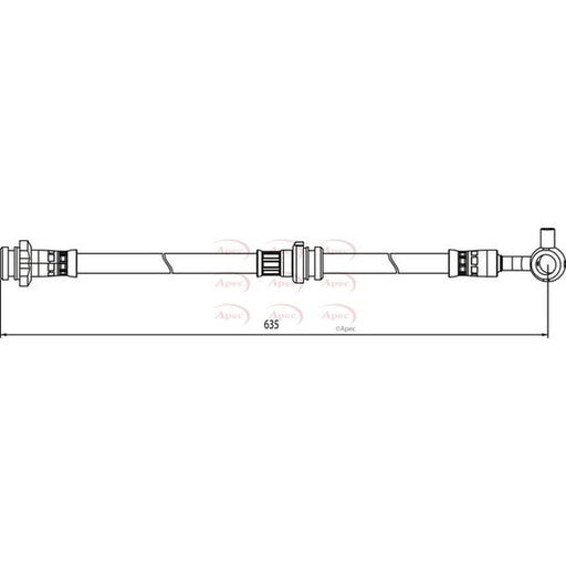 Apec Brake Hydraulic Hose Line Front Right HOS4057
