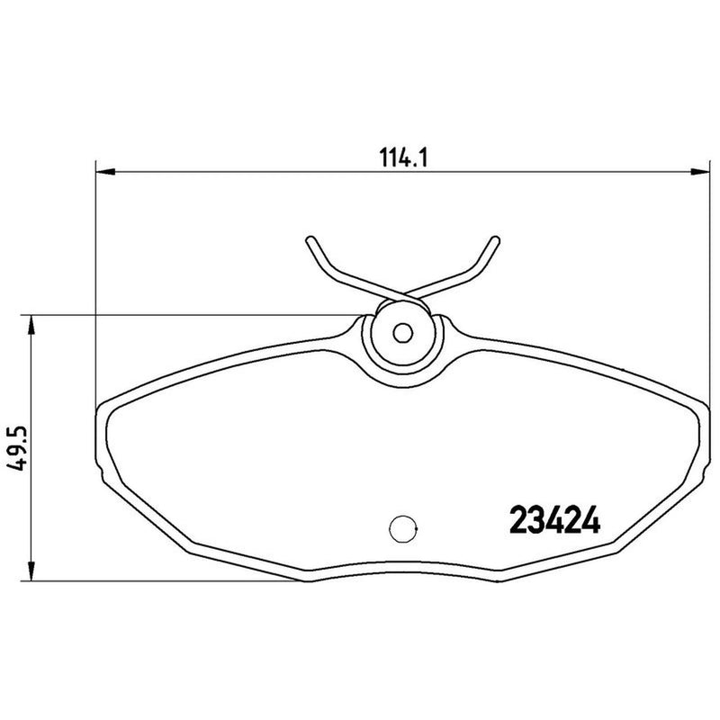 Brembo 4 x Rear Brake Pad Set fits Daimler Super Eight 2005-2009 4.2