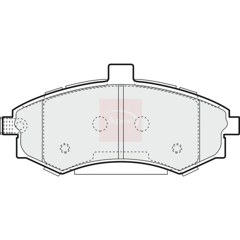 Apec Front Brake Pad Set fits Hyundai Elantra III 2000-2006 1.6 1.8 2.0
