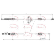 Apec Manual Transmission Cable Pull fits Ford Fiesta V 2001-2010