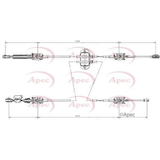 Apec Manual Transmission Cable Pull fits Ford Fiesta V 2001-2010