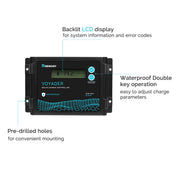 Renogy Voyager 10A PWM Waterproof Solar Charge Controller Dyna-mo Solar - Dynamic Drive